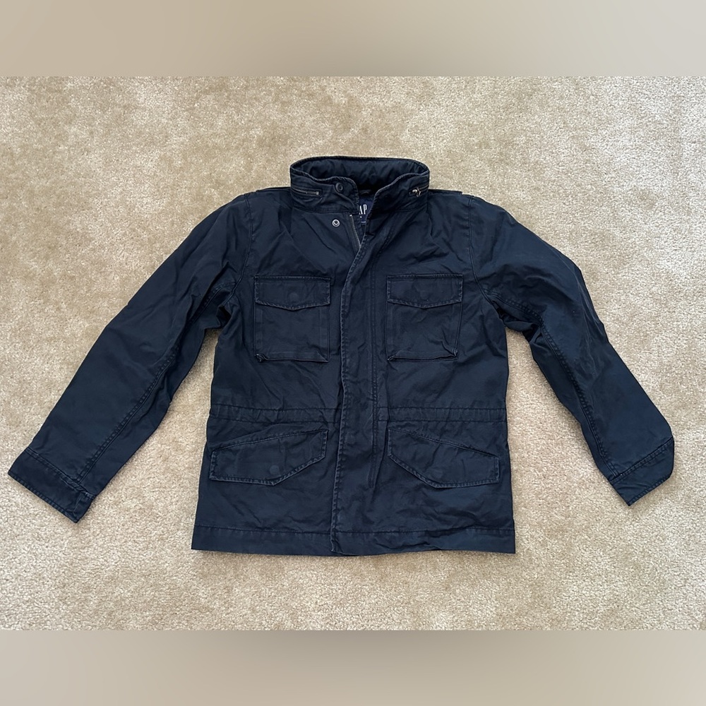 GAP Men's Dark Navy Cotton Twill Jacket